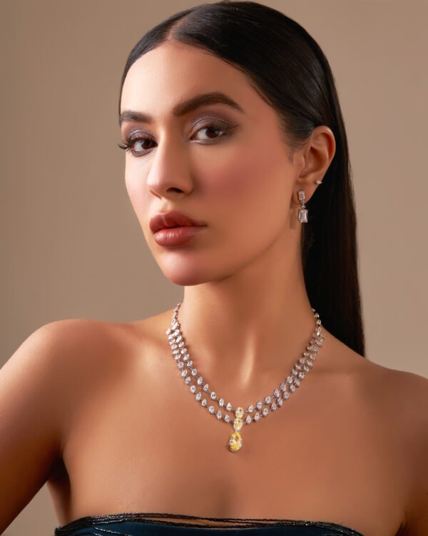 Yellow sapphire solitaire necklace - Image 2